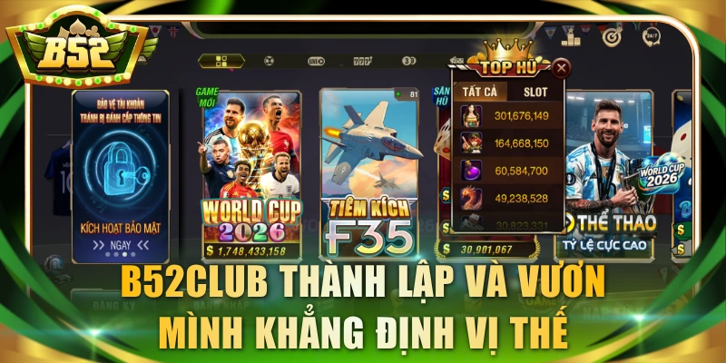 B52Club thành lập và vươn mình khẳng định vị thế