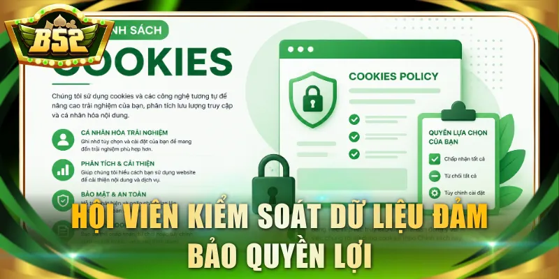 Hội viên kiểm soát dữ liệu đảm bảo quyền lợi