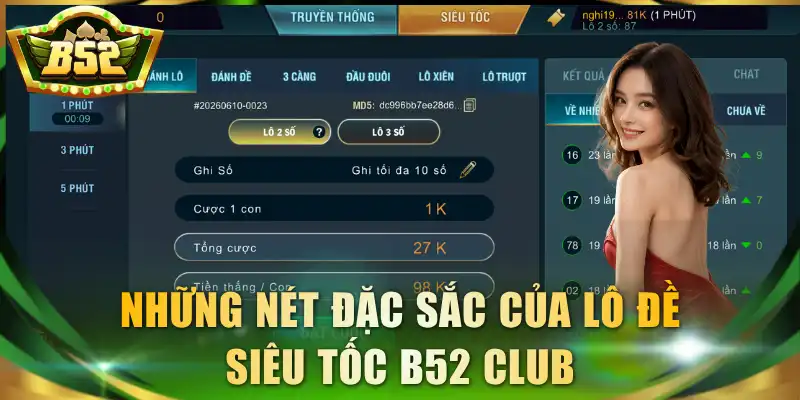 Những nét đặc sắc của Lô đề siêu tốc B52 Club