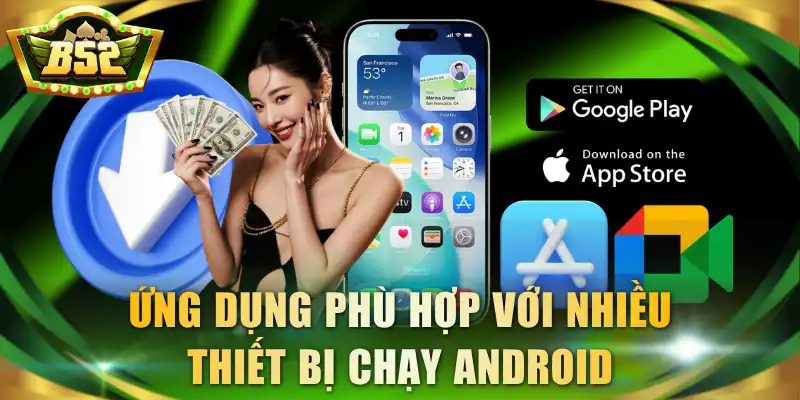 Ứng dụng phù hợp với nhiều thiết bị chạy Android